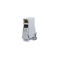 E Dat Module E-DAT Industry terminal rail TS35 + RJ45 coupler insert Cat.6 Class EA ...