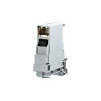 E Dat Module E-DAT Industry terminal rail TS35 + RJ45 field jack insert Cat.6 Class ...