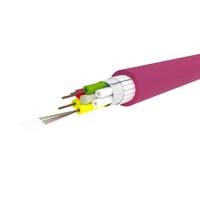 OpDAT universal cable 4x12 OM4 - bend insensitive class Eca, heather violet